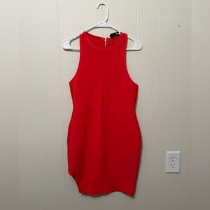 Red Sleeveless Bodycon Dress